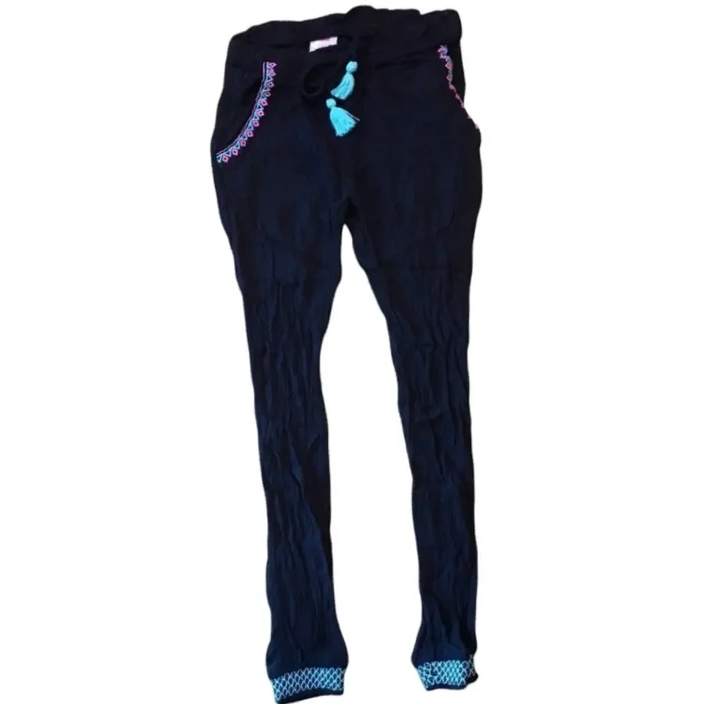 NWOT Black Aztec Jogger Pant